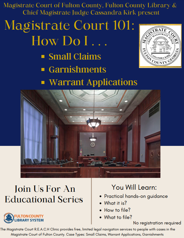 Magistrate Court 101 Flyer